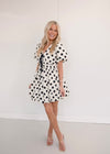 Sallie Polka Dot Dress - Cream/Black