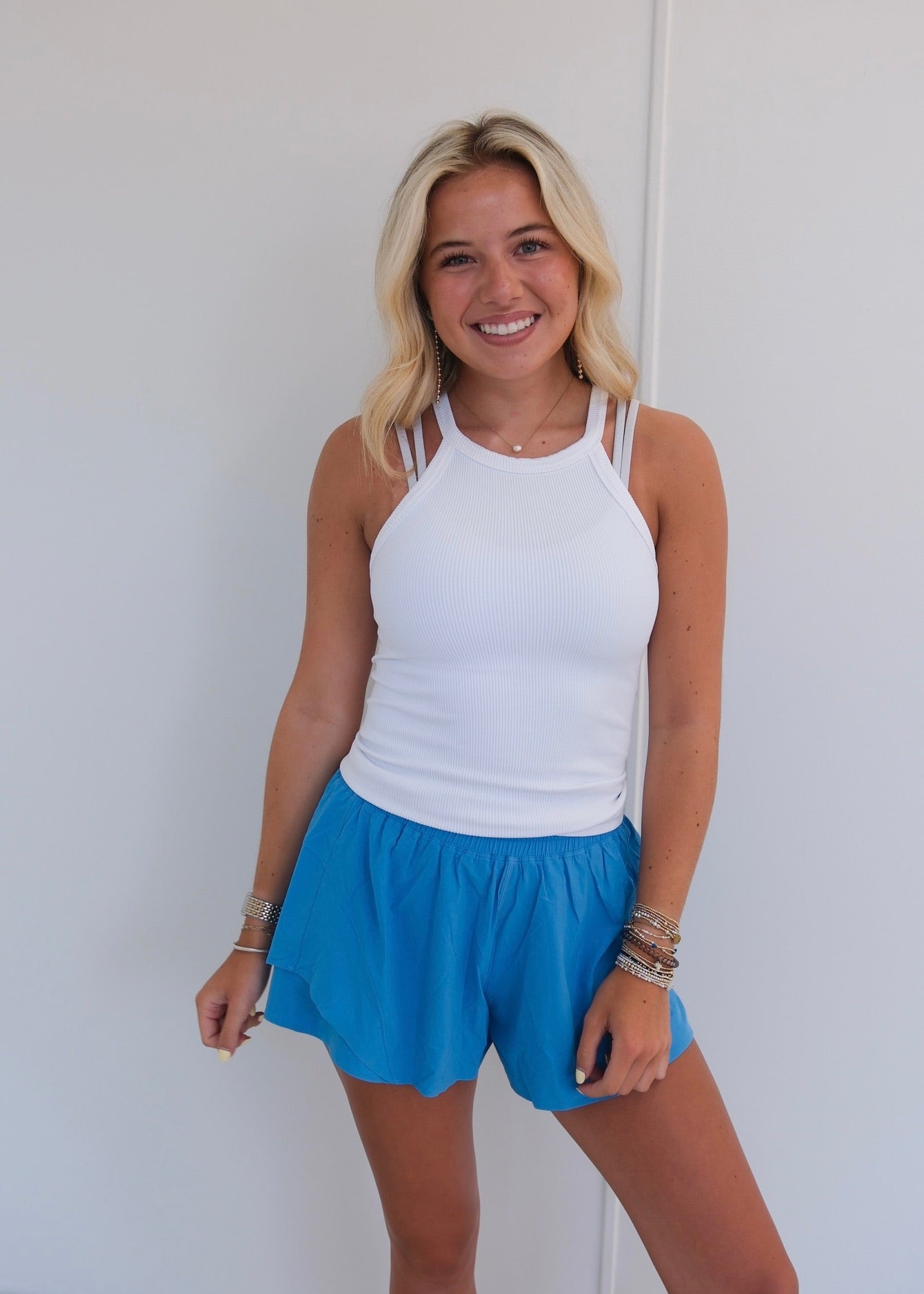 Ribbed Halter Tank