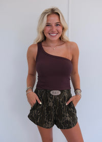 One Shoulder Seamless Tank
