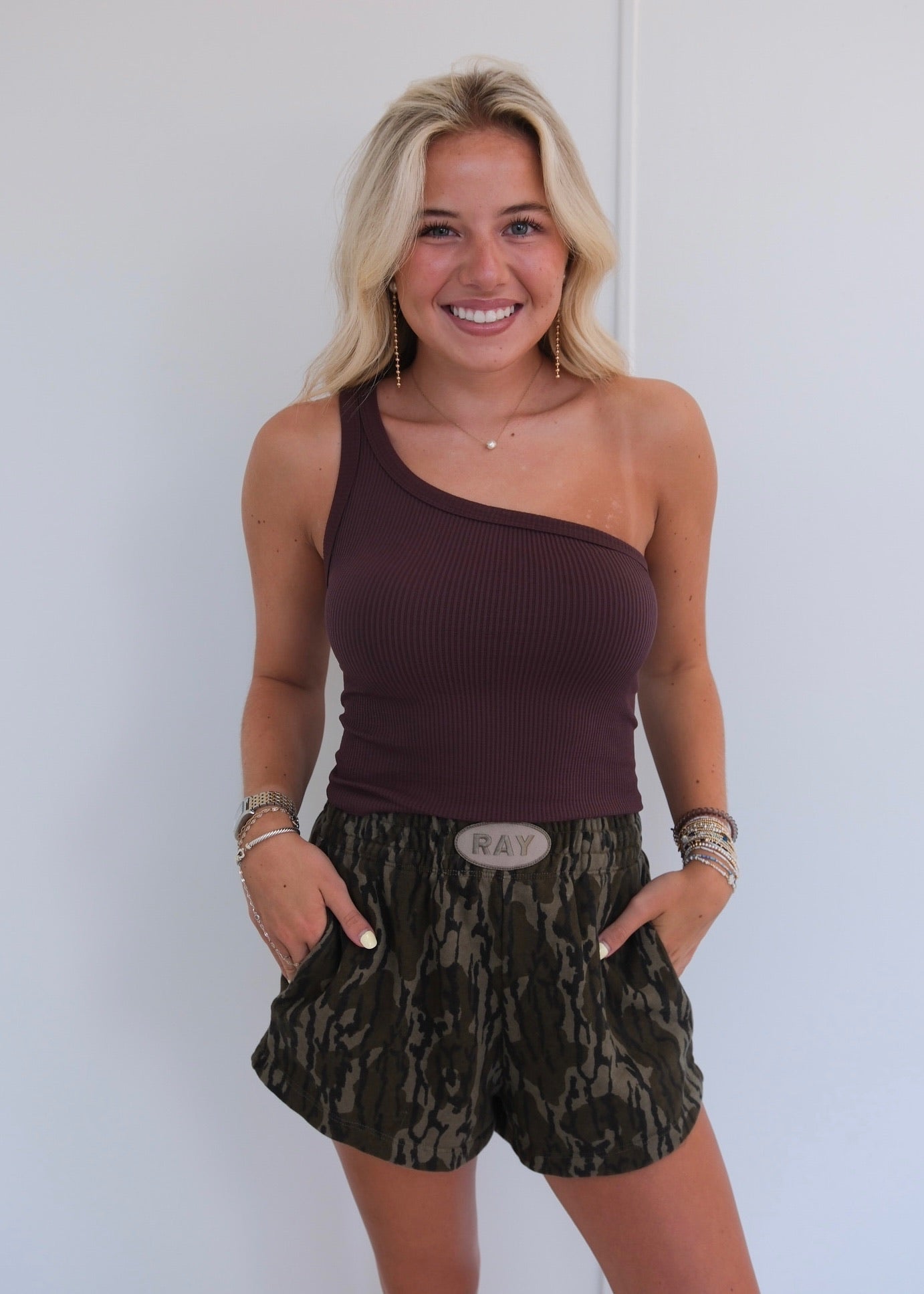 One Shoulder Seamless Tank