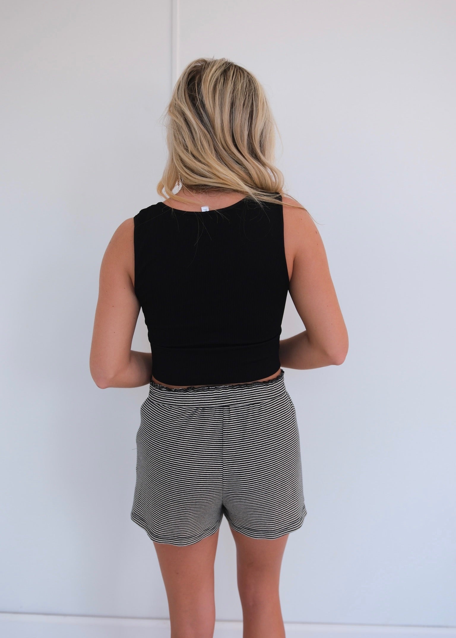 V- Neck Ribbed Seamless Brami