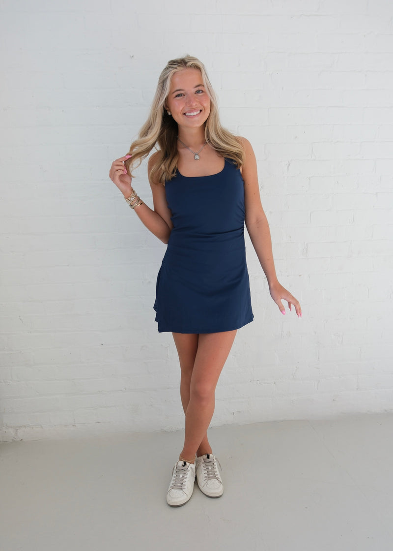 Hattie Active Dress - Navy