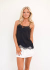 Raleigh Lace Tank - Black