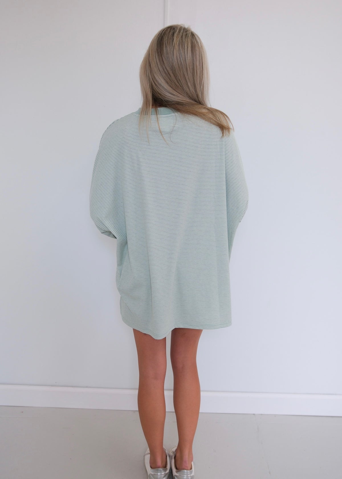 Comfy Striped Lounge Shorts - Mint