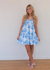 Blakely Dress - Blue/White