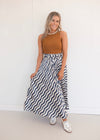 Juliette Skirt - Navy/Cream