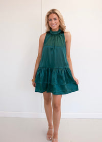 Claudia Halter Mini Dress - Green