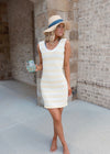 Dollie Dress - Yellow/White