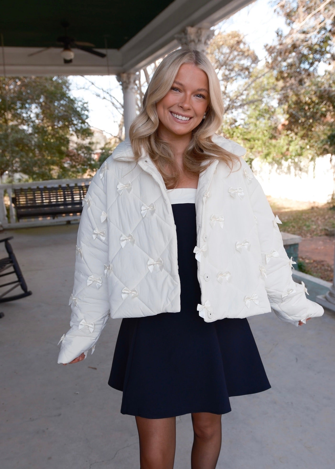Bow Jacket - Cream