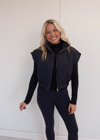 Jemma Cropped Puffer Vest