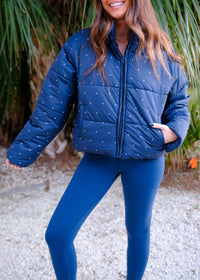 Navy Puffer Jacket