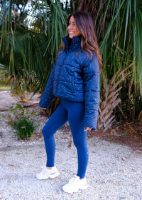 Navy Puffer Jacket