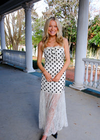 Lace Polka Dot Dress