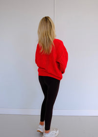 Maci Cable Knit Bow Sweater