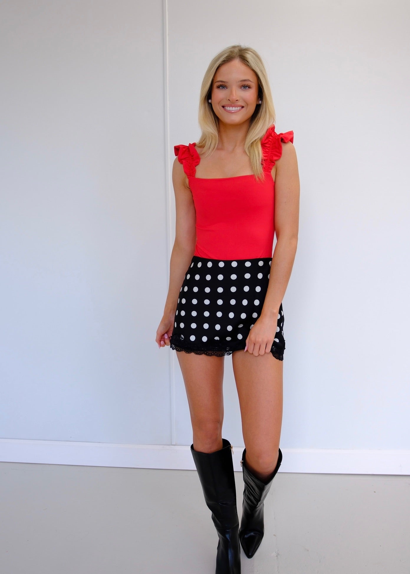 Polka Dot Mini Skirt