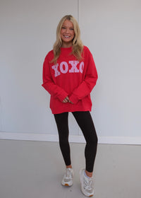 XOXO Mock Neck Sweatshirt