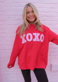 XOXO Mock Neck Sweatshirt