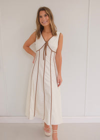 Peyton Midi Dress - Cream
