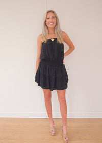 Lilly Strapless Dress - Black