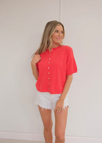 Maggie Cardigan - Red