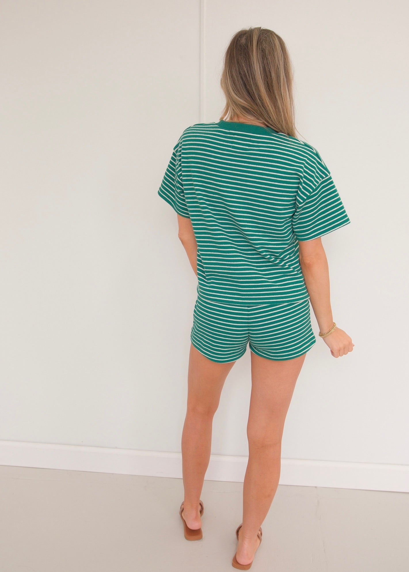 Addie Striped Set - Green