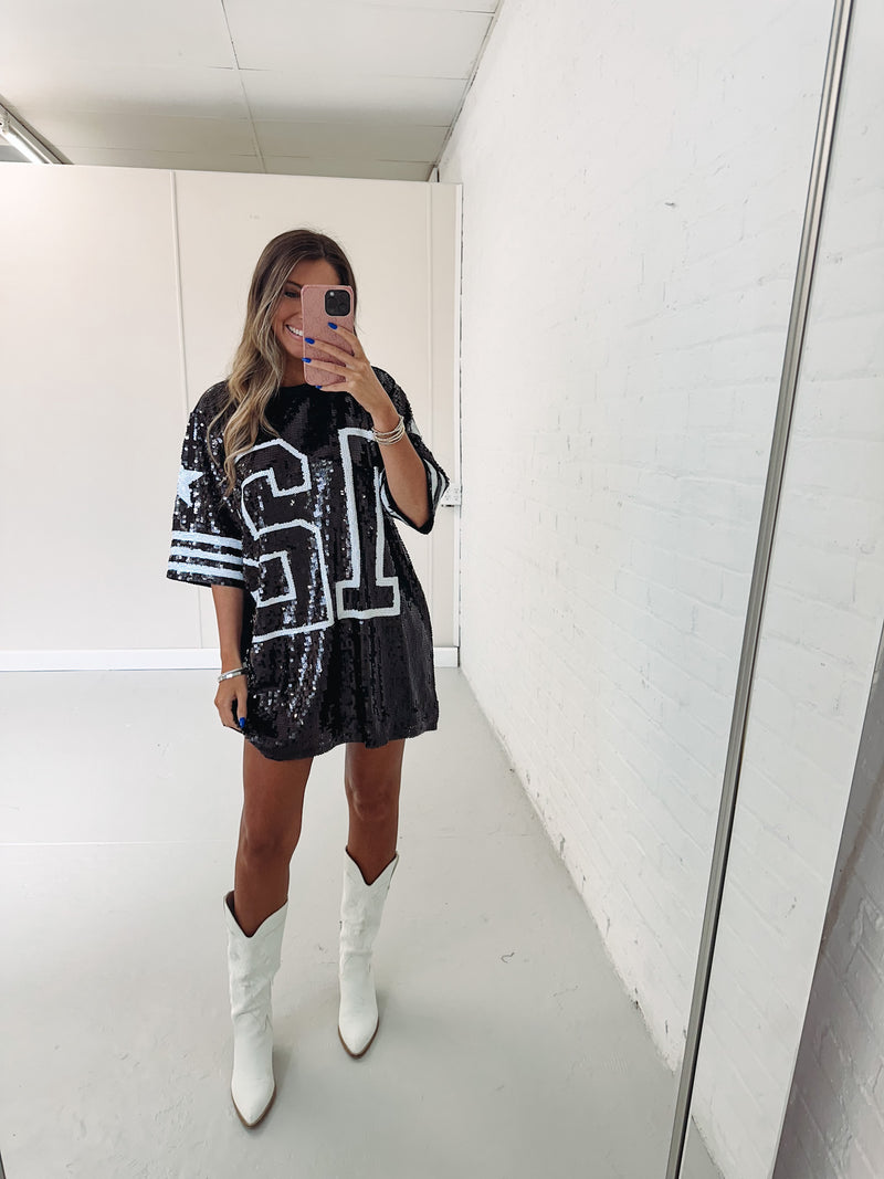 Black Sparkle Jersey
