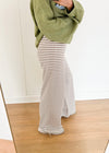 Clara Striped Pants - Brown/Cream