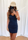 Cape Cod Mini Dress - Navy/White
