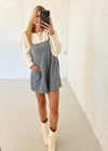 Adair Romper - Navy/Cream