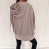 Kendall Oversized Zip Up - Taupe