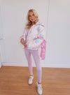 Floral Puffer Jacket - Pink