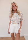 Beth Floral Top