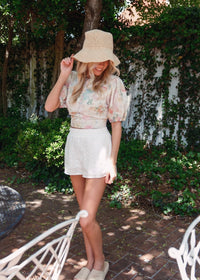 Beth Floral Top