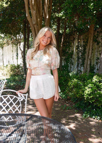 Beth Floral Top