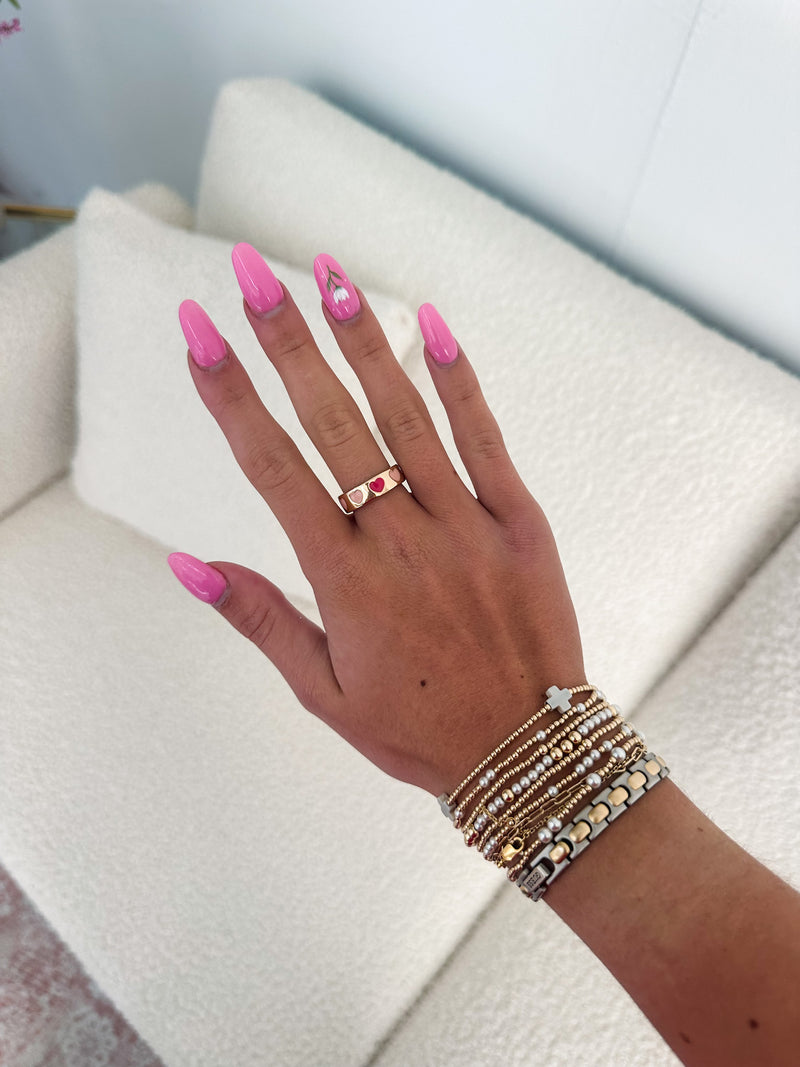 Colorful Heart Ring