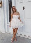 Kasie Lace Mini Dress - White