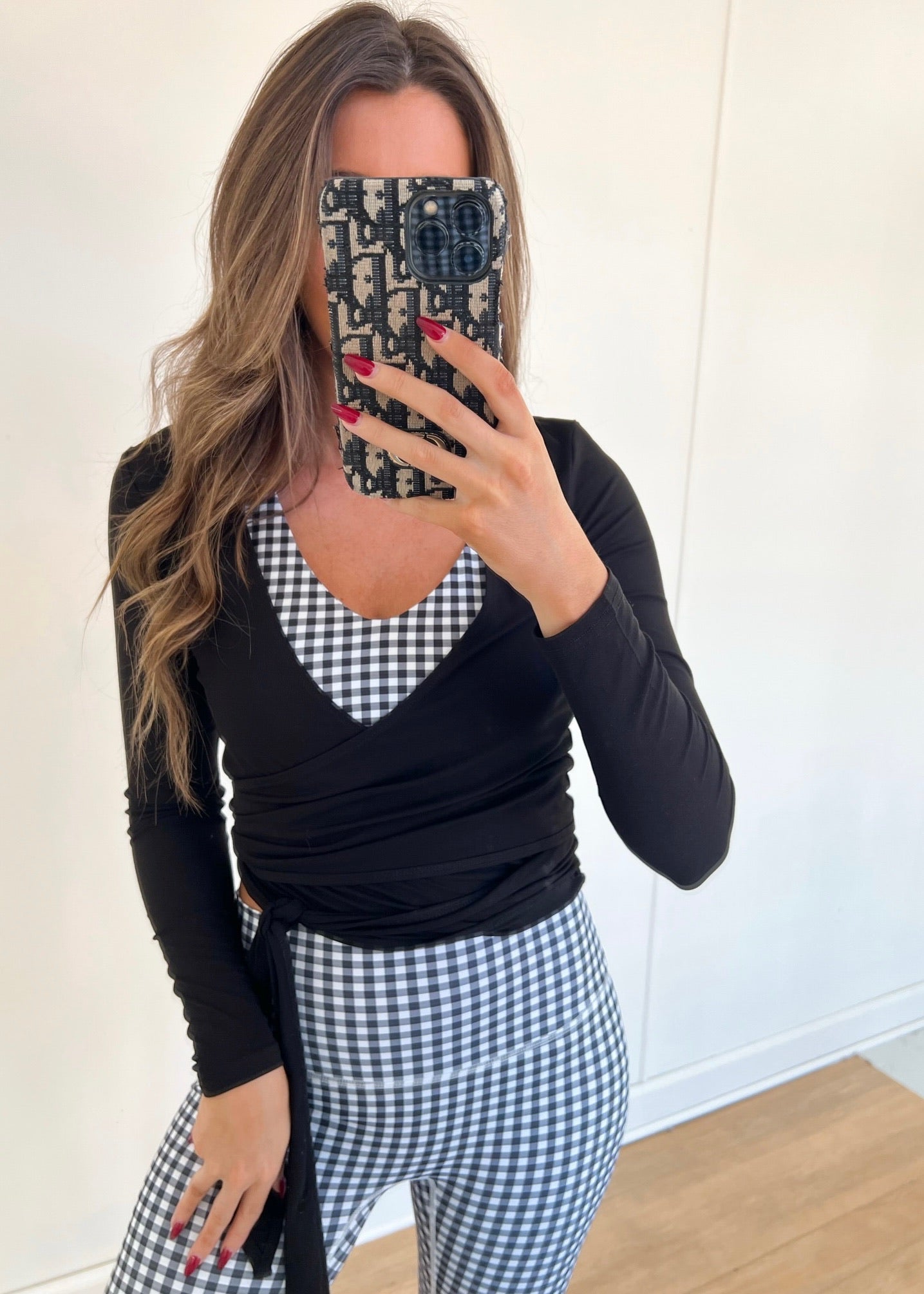 Wyatt Wrap Top - Black