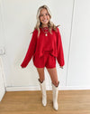 Farrah Sweater Set - Red