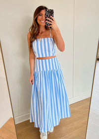 Marilyn Set - Blue/White Striped