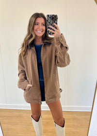 Oversized Barn Jacket - Brown