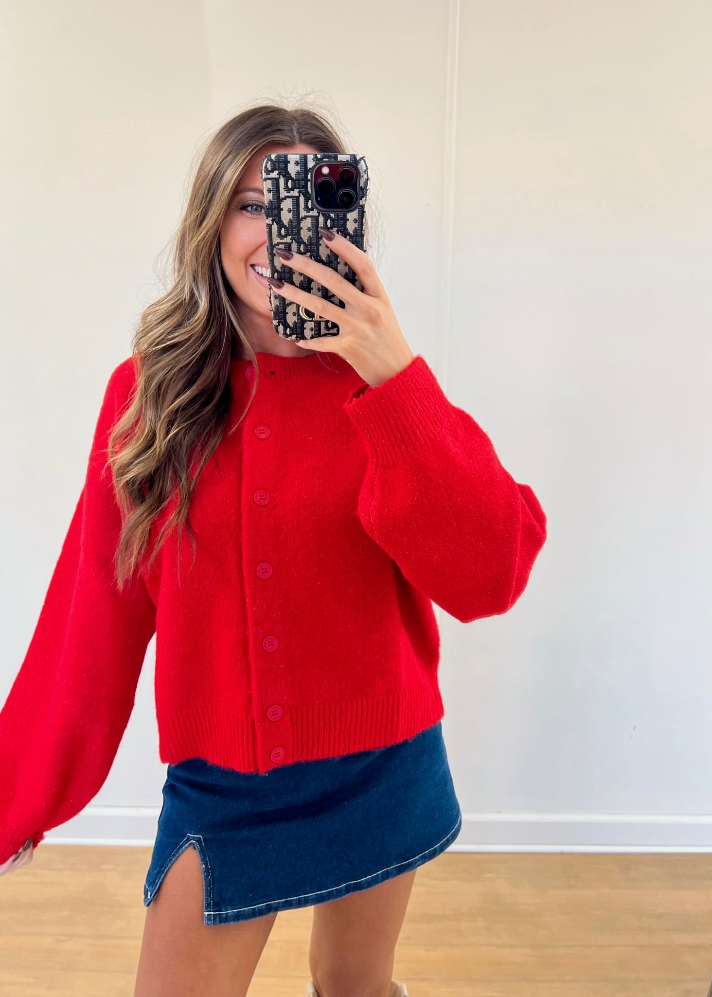 Ruby Red Cardigan