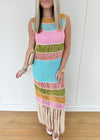 Fringe Crochet Knit Dress