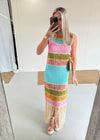 Fringe Crochet Knit Dress