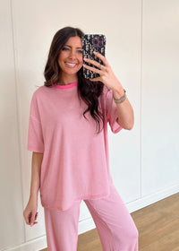 Bubblegum Striped Top