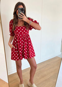 Red Polka Dot Romper
