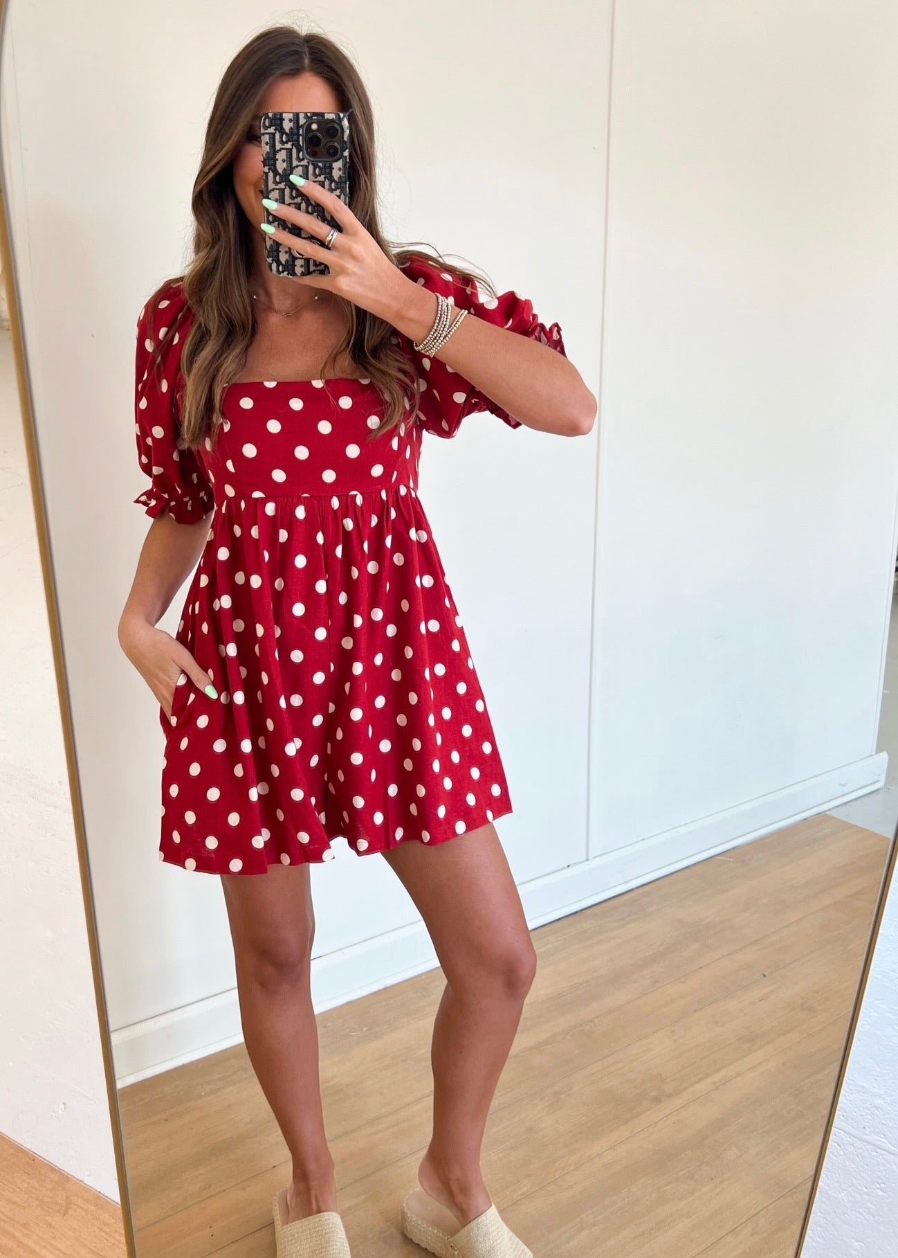 Red Polka Dot Romper