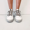 Silver Sparkle Mid Top Sneakers