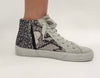 Pink/Glitter High Top Sneakers