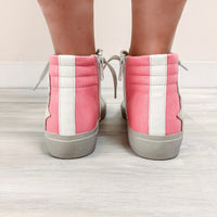 Pink High Top Sneakers