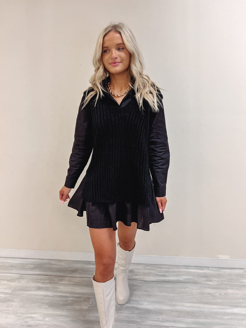 Black Shirt Dress